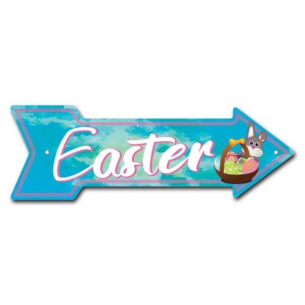 Easter Arrow Sign Funny Home Decor 36in Wide